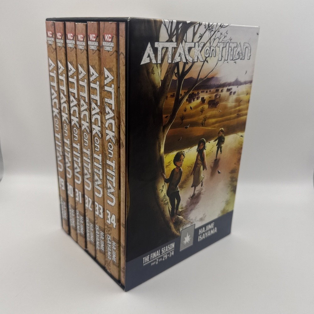 Attack on Titan Manga The Final Season Part 2 Box Set Vol 29-34